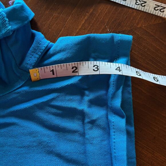 Bongo Size 5 Peacock Blue Sequin Embellished Shorts NWT Juniors Size 5 Cuffs - Picture 9 of 9